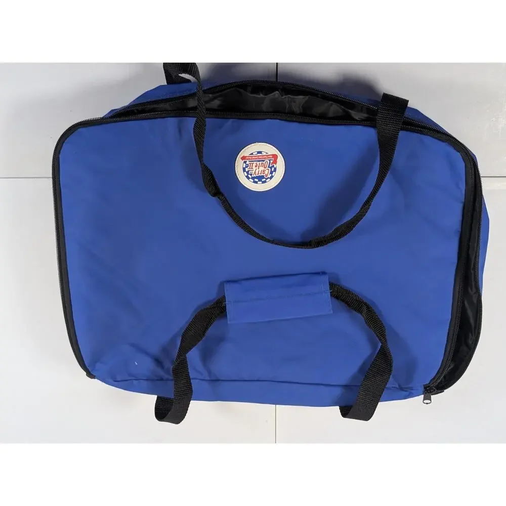 Carry Out II Insulated Casserole Carrier Blue Food Transport Bag 17x13 Hot Cold